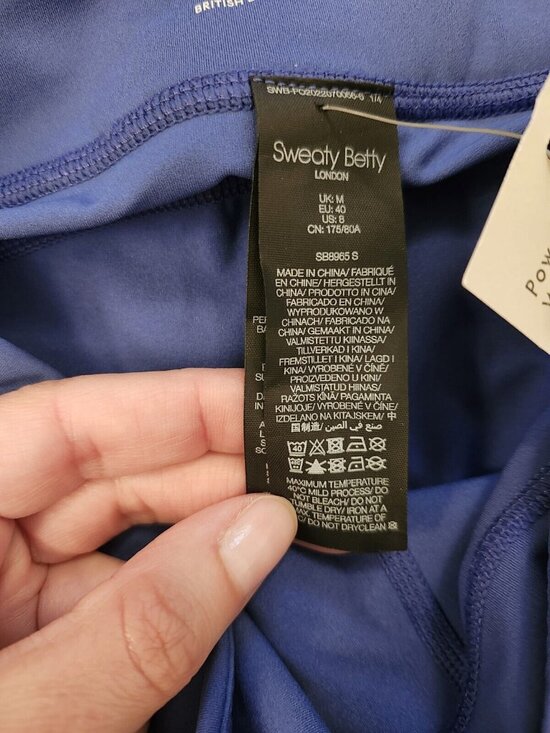 Sweaty Betty women's bootcut leggings in blue in size 8 - Picture 5 of 11